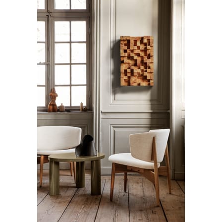 Table basse Post Small laqué vert / Ø 65 x H 41 cm - Ferm Living