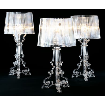 Bourgie Table lamp plastic material transparent / H 68 to 78 cm - Kartell