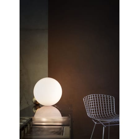 Copycat LED Table lamp metal glass white gold Ø 30 cm - Flos