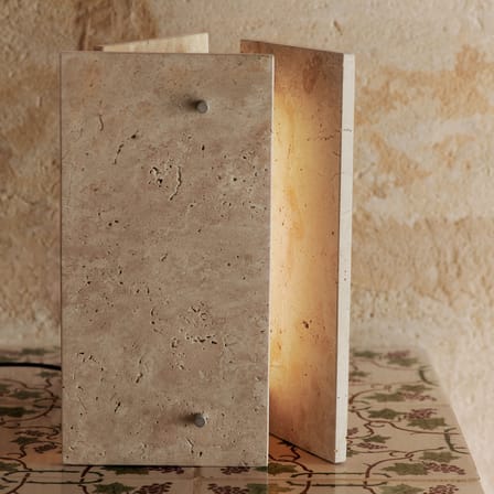 Oeste Table lamp stone beige / Travertine - Ferm Living