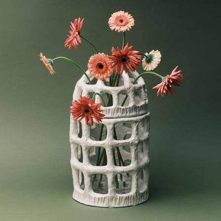 Vase Pique-Fleurs céramique blanc - Serax