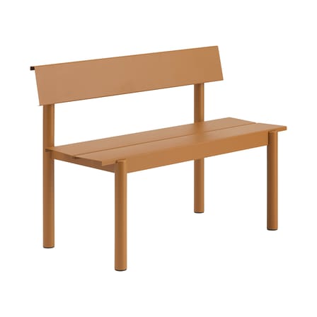 Banc avec dossier Linear métal  / L 110 cm - Muuto
