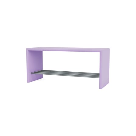 Banc Montsk bois violet / Rangement chaussures - L 100 cm - MONTANA