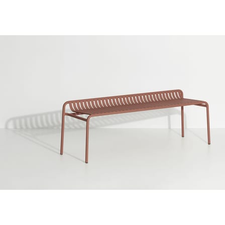 Banc Week-end métal marron / Aluminium - L 156 cm - Petite Friture