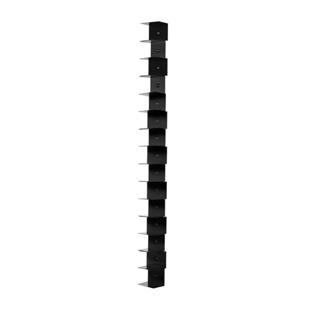 Bibliothèque murale Ptolomeo Wall métal noir / H 210 cm - Opinion Ciatti