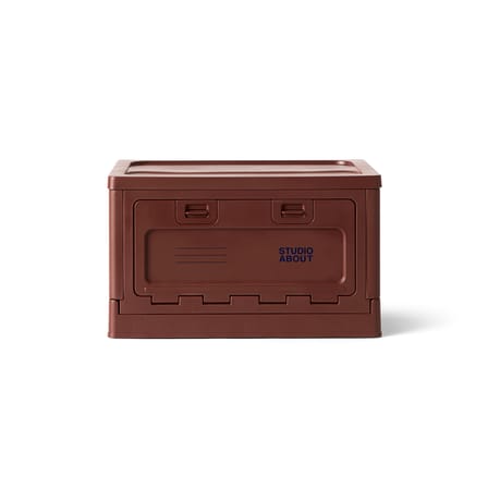 Boîte Box Medium plastique violet / 40 x 29 x H 23,7 cm - Empilable - STUDIO ABOUT