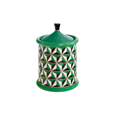 Boîte Versailles céramique vert / Ø 11 x H 16 cm - Jonathan Adler