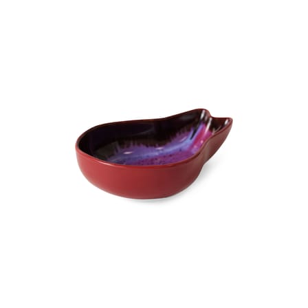 Bol Shell céramique rouge / 17 x 11 x H 4,8 cm - HK LIVING