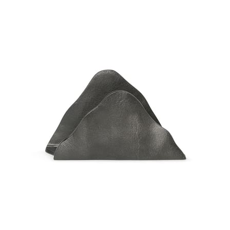 Briefhalter Yama metall schwarz / Recyceltes Aluminium - L 16,5 x H 9,5 cm - Ferm Living