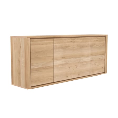 Buffet Shadow bois naturel / Chêne massif - L 203 cm / 4 portes - Ethnicraft