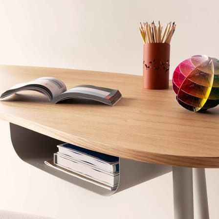 Bureau Nuage bois blanc / L 140 x P 60 cm - Fermob