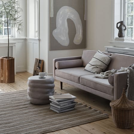 Canapé droit Wind tissu vert / L 200 cm - Velours - BROSTE COPENHAGEN