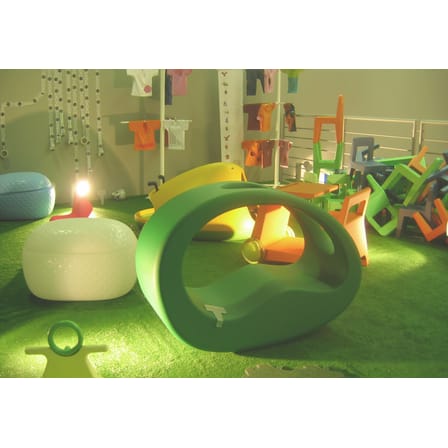Chaise enfant Seggiolina Pop vert / Enzo Mari 2006 - Magis