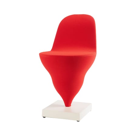 Chaise rembourrée Gelato tissu rouge - Moustache