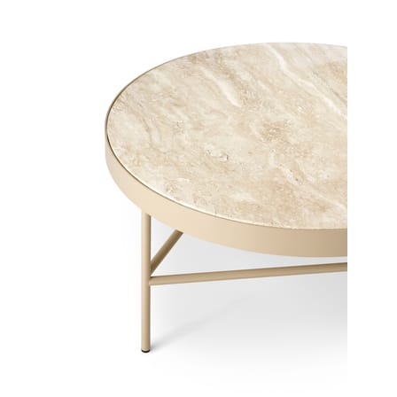 Travertine Large Coffee table stone beige / Large - Ø 70.5 x H 35 cm - Ferm Living