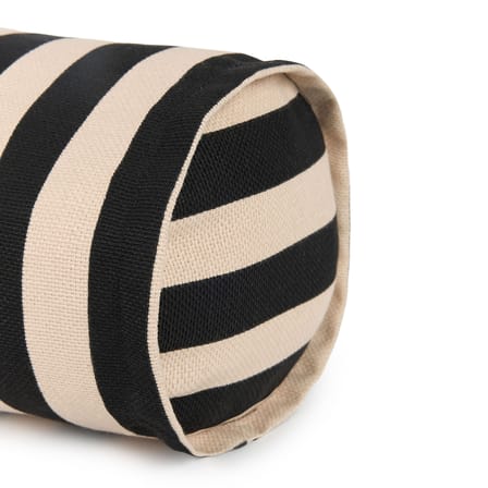 Coussin Vibes Cylinder tissu noir / Ø 16 x L 50 cm - NOBODINOZ