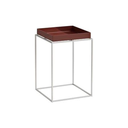Tray Small Silicon High End table metal brown / 30 x 30 x H 44 cm - Hay