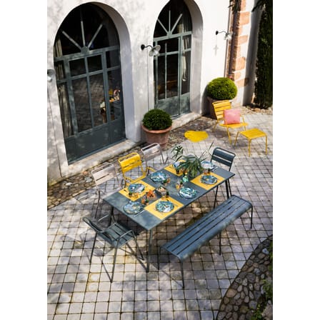 Fauteuil bas Monceau métal vert / Empilable - Fermob