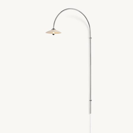 Wandleuchte mit Stromkabel Hanging Lamp n°2 metall silber / H 180 x B 75 cm - valerie objects