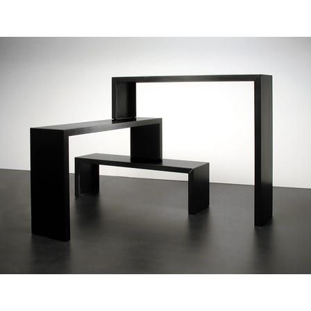 Konsole Big Irony Babilonia metall schwarz Set aus 3 modularen Konsolen - Zeus