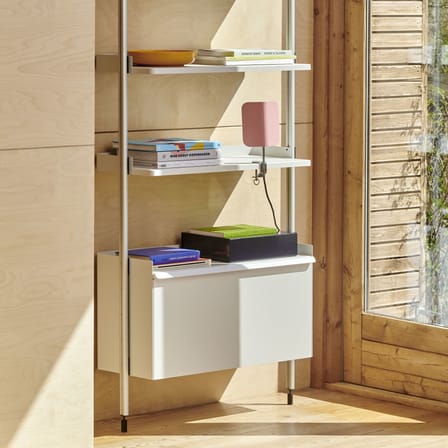Lampe Apex Clip métal rose / Base étau - Orientable / H 27,5 cm - Hay