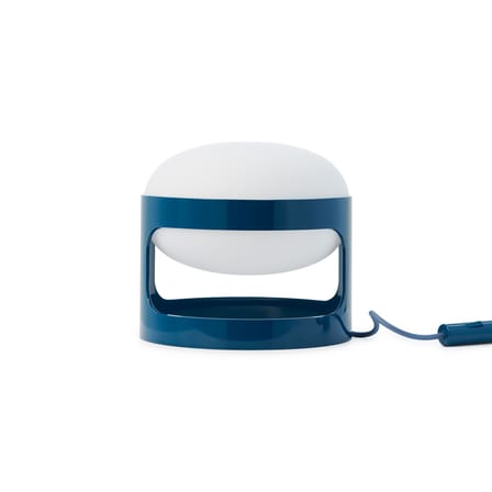 Lampe de table KD28 plastique bleu / Joe Colombo, 1967 - Recyclé - Kartell