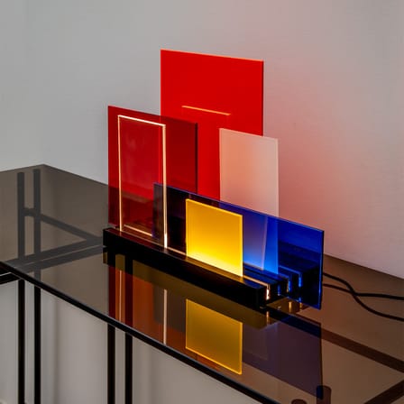 Lampe de table On lines LED plastique multicolore / Modulable - Nemo