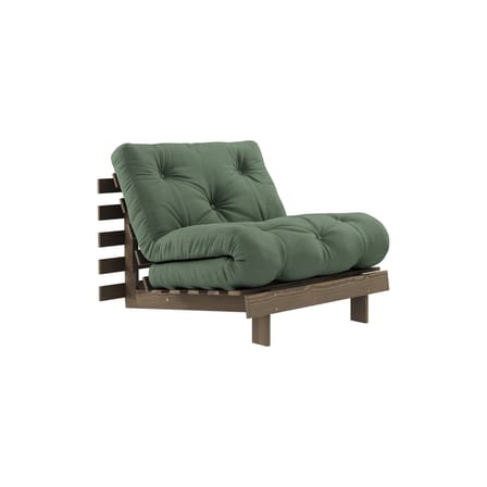 Fauteuil convertible Roots / Dormeuse & lit d'appoint - 3 positions / Structure marron - KARUP DESIGN