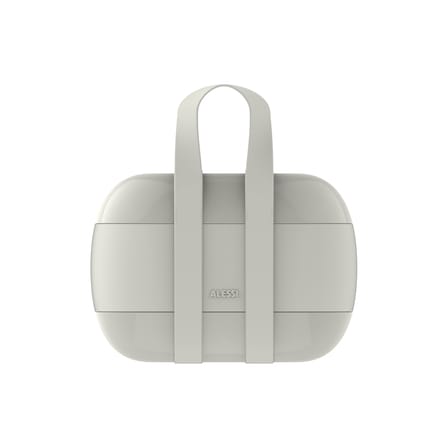Lunch box Food à porter plastique gris / Large - 3 compartiments - Alessi