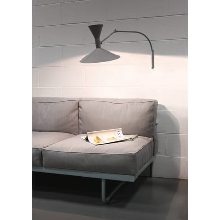 Wandleuchte mit Stromkabel MINI Lampe de Marseille metall weiß von Le Corbusier / L 85 cm - Neuauflage des Originals von 1954 - Nemo