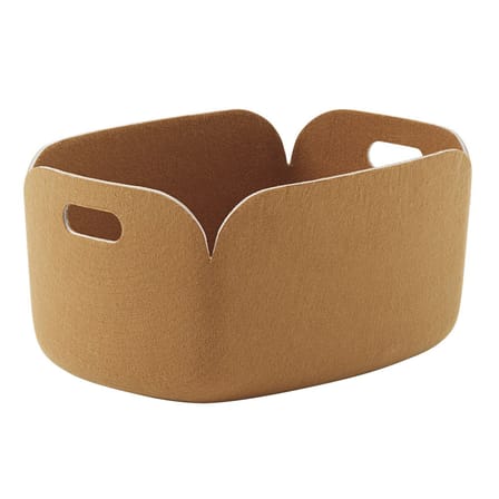 Panier Restore tissu orange / 35 x 48 cm - Feutre 100% recyclé - Muuto