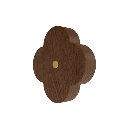 Patère Andrée bois marron Small / Ø 7 cm - Hartô