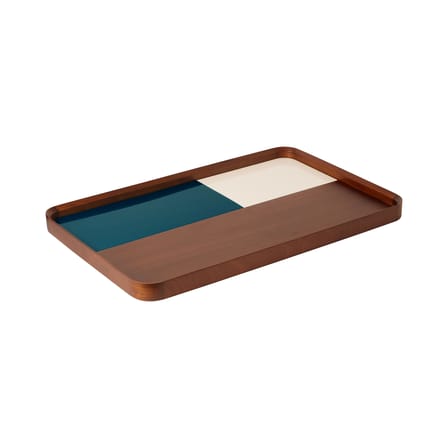 Plateau Sicilia bois bleu / 65 x 38 cm - Maison Sarah Lavoine