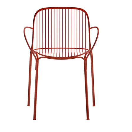 Sessel HiRay metall rot / Metall - Kartell