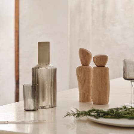 Cairn Spice mill natural wood / Oak FSC - Ø 6 x H 21 cm - Ferm Living