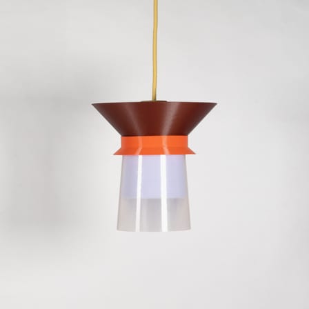 Suspension Romi / Ø 20  x H 22 cm - Plastique recyclé / Fabriqué en France - Warren & Laetitia