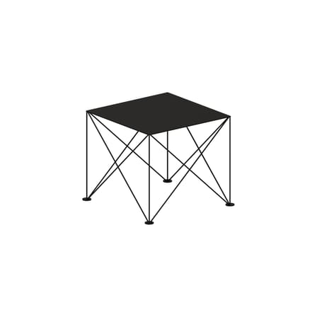 Table basse Light Star métal noir / 51 x 51 x H 46 cm - Zeus
