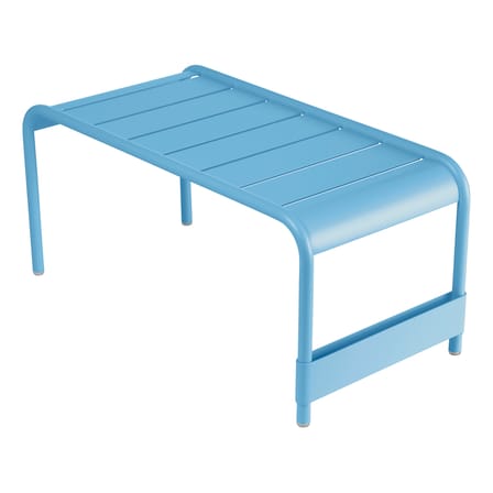 Banc Luxembourg métal bleu / Table basse - 86 x 43 x H 40 cm - Fermob