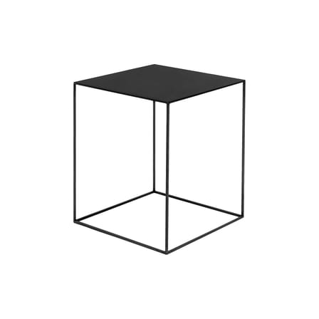 Table basse Slim Irony métal noir / 41 x 41 x H 64 cm - Zeus