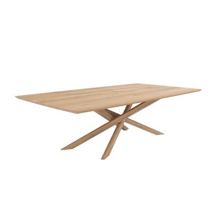 Tavolo rettangolare Mikado legno naturale / Rovere massello - 240 x 110 cm / 10 persone - Ethnicraft