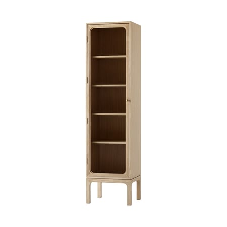Vaisselier Trace Single SC87 bois naturel / L 50 x H 192 cm - &tradition