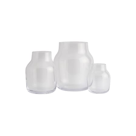 Vase Silent verre transparent / Ø 20 x H 23 cm - Muuto