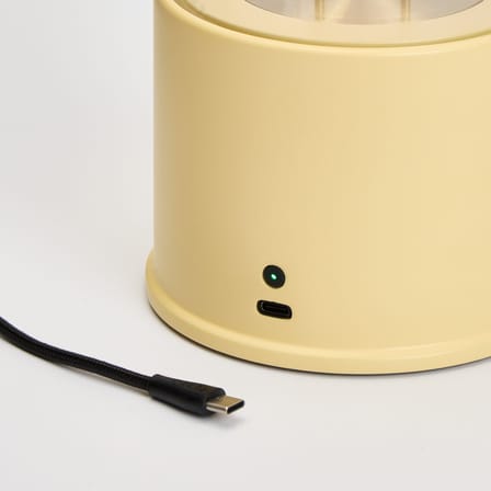 The Muse 2.0 Wireless rechargeable lamp metal yellow / IP44 - TALA