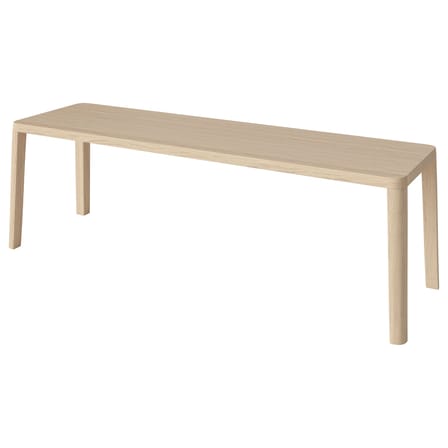 Banc Graceful bois naturel / L 140 cm - Bolia