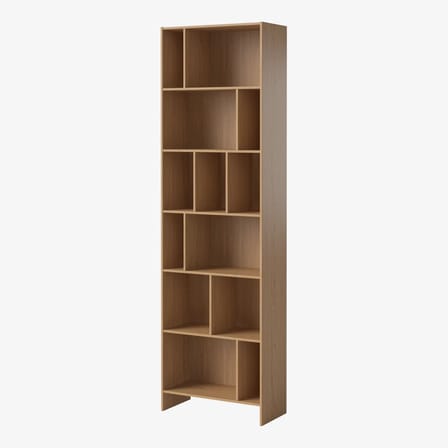 Bibliothèque House bois naturel / L 60 x H 202 cm - Bolia