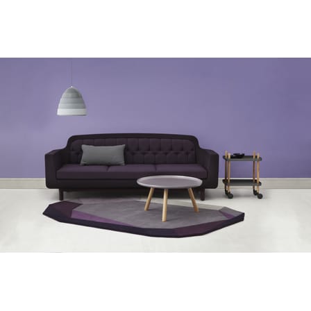 Carrello/tavolo d'appoggio Block metallo grigio /Sur ruote - Normann Copenhagen