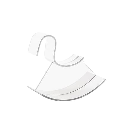 Cheval à bascule H-Horse plastique transparent - Kartell