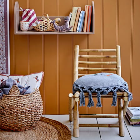 Coussin Elinna tissu gris / Ø 35 cm - Bloomingville