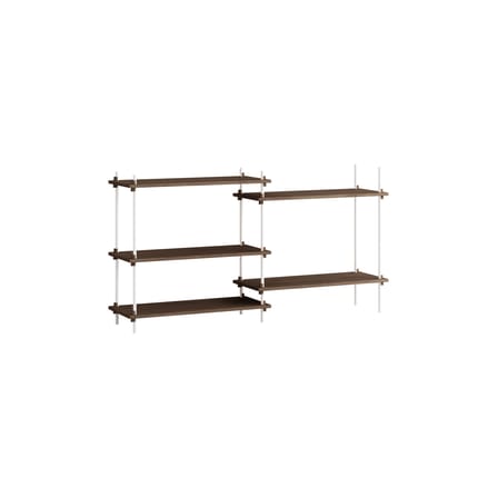 Étagère Shelving System – s.85.2.A bois marron / L 162 x H 85 x Prof. 35 cm - MOEBE