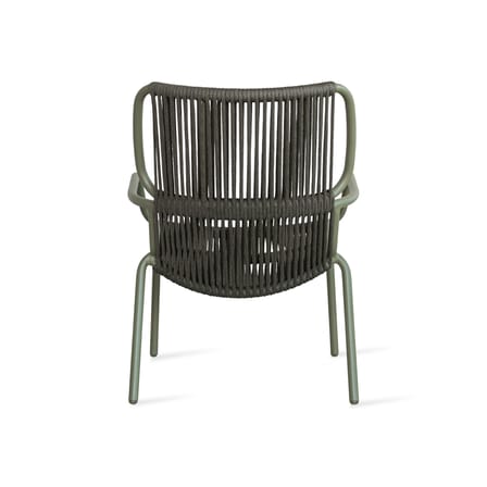 Fauteuil bas Ribbon Lounge vert / Corde polypropylène - Vincent Sheppard